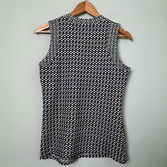Maeve by Anthropologie Barbara Textured Jacquard Geometric Sleeveless Top Size S - Picture 5 of 12